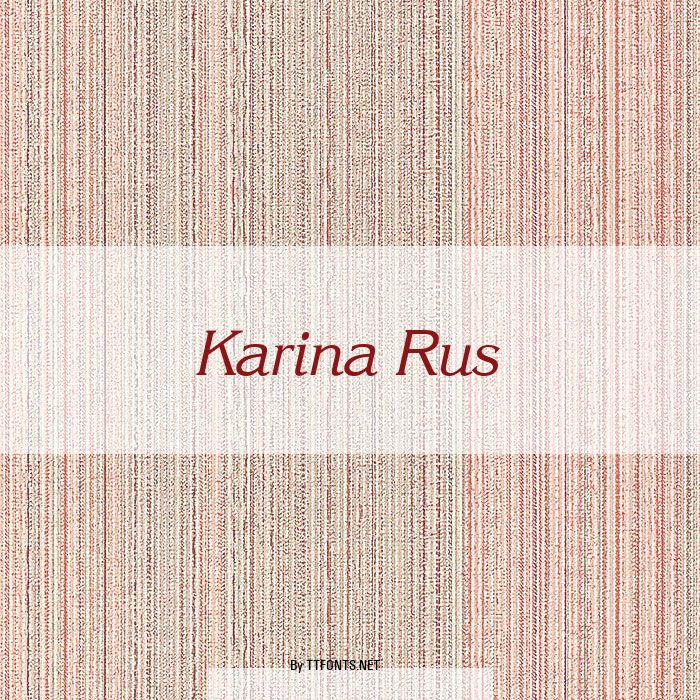 Karina Rus example